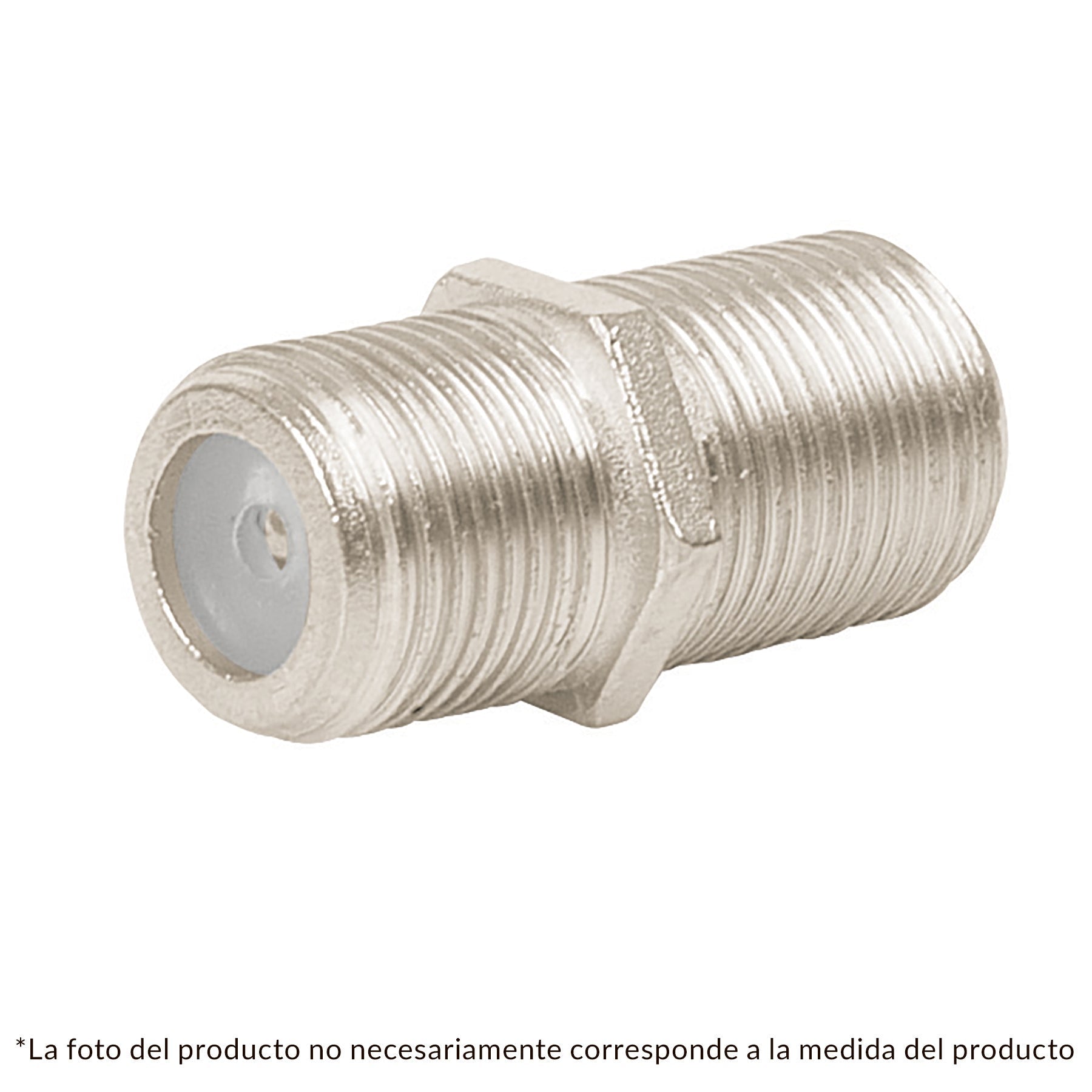 Conector coaxial RG 59 de barril,bolsa 4 pzas