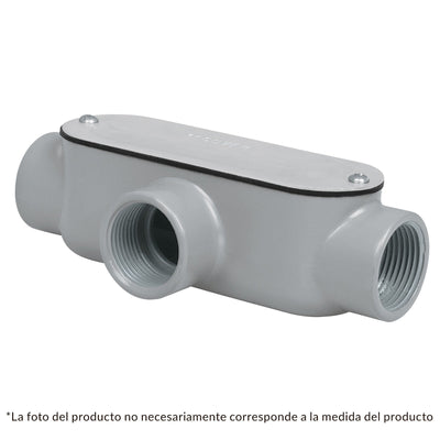 Condulet 1/2" conexión tipo T, Volteck