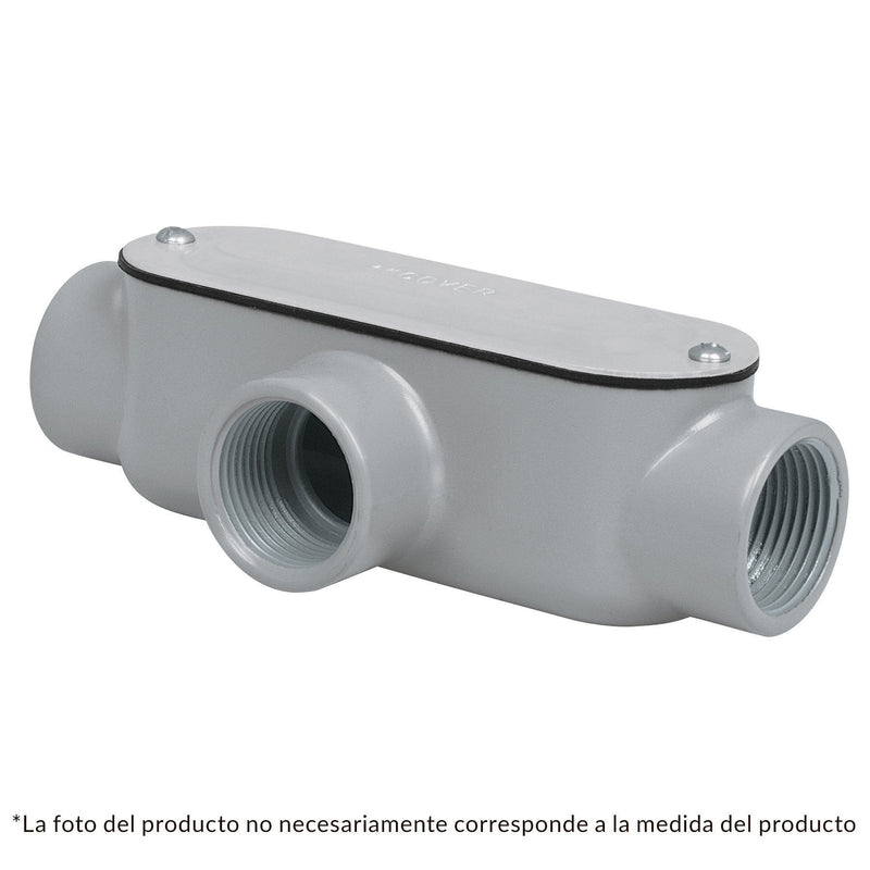 Condulet 3/4" conexión tipo T, Volteck