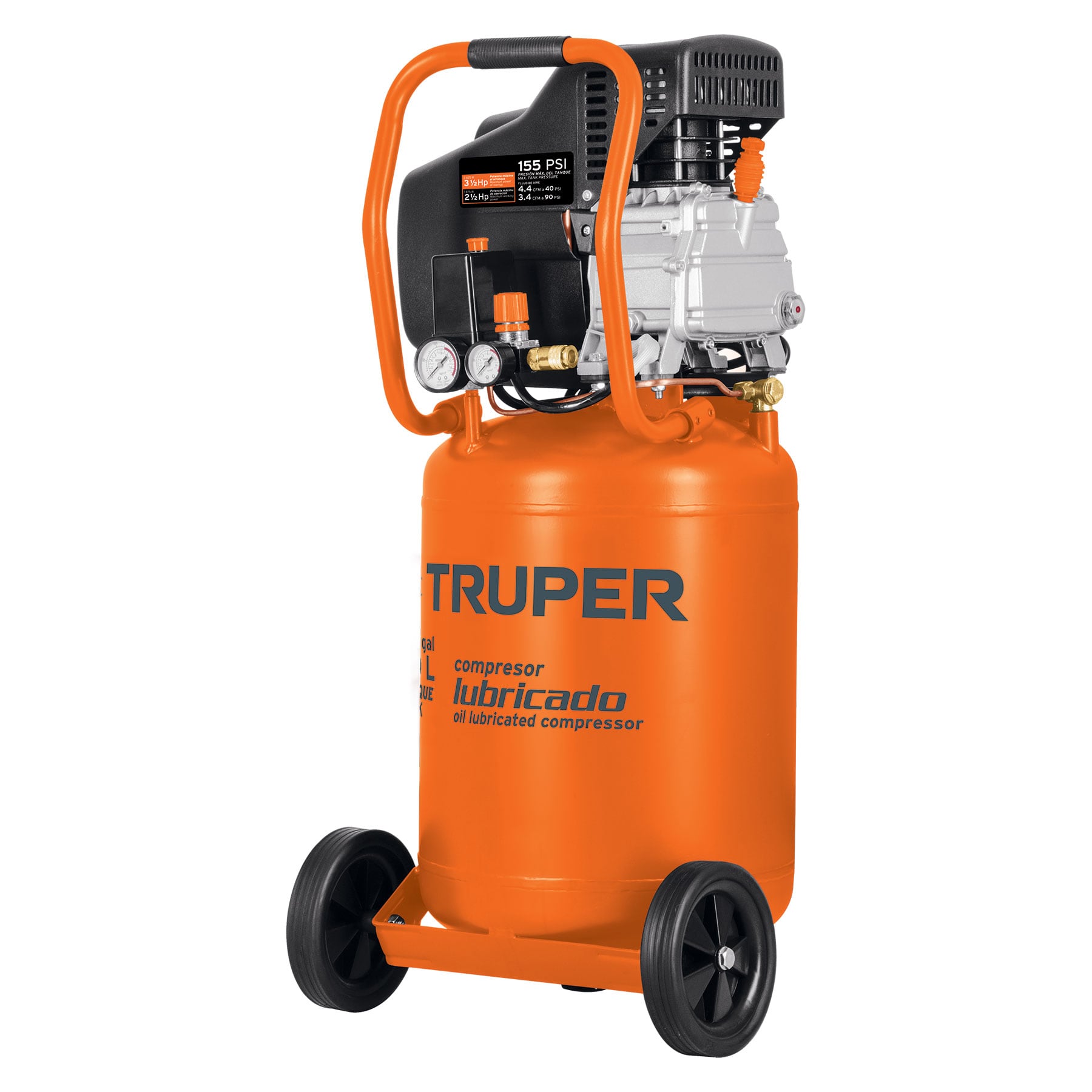 Compresor vertical, 50 L, 3-1/2 Hp (potencia máxima ), 120V