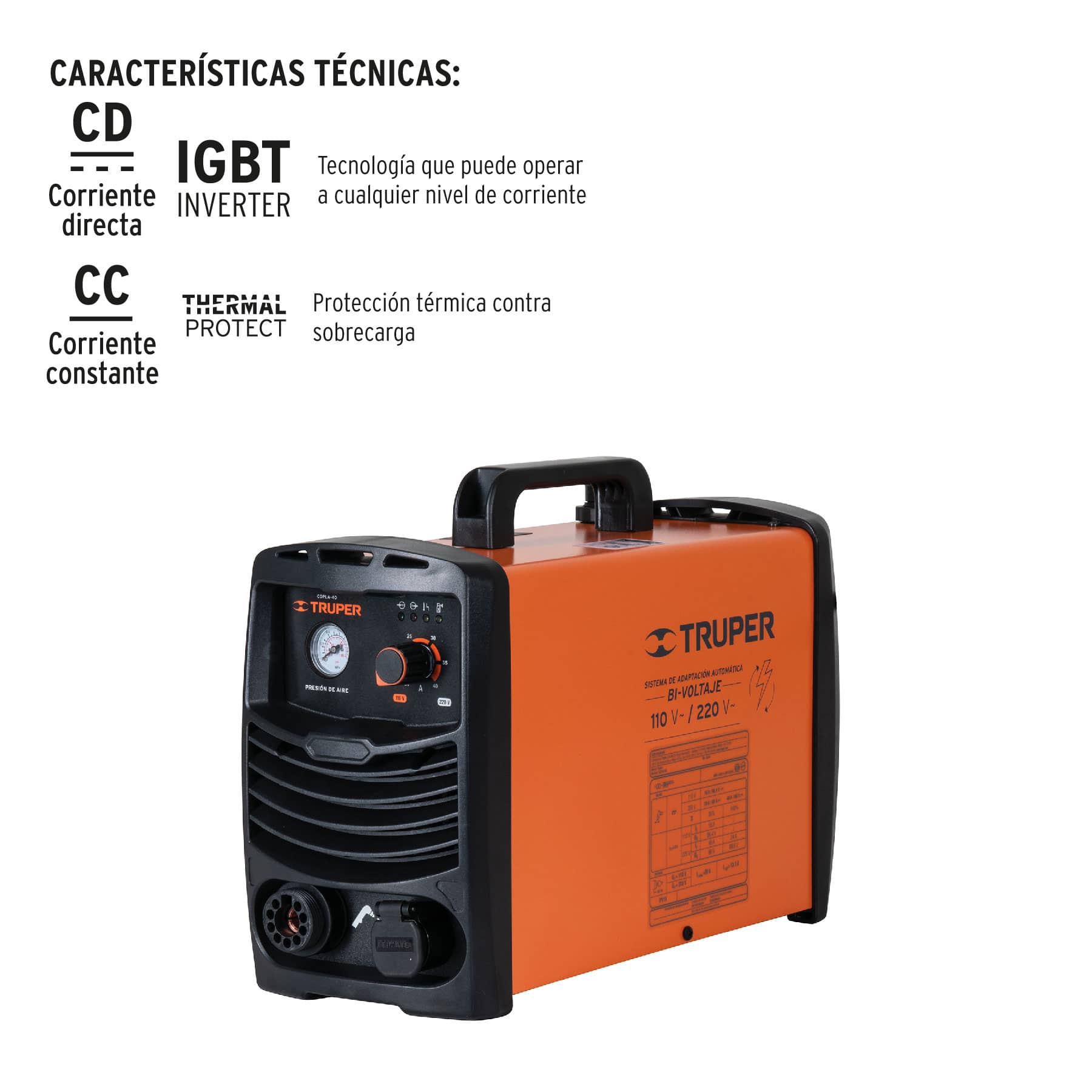 Cortadora de plasma de 40 amp