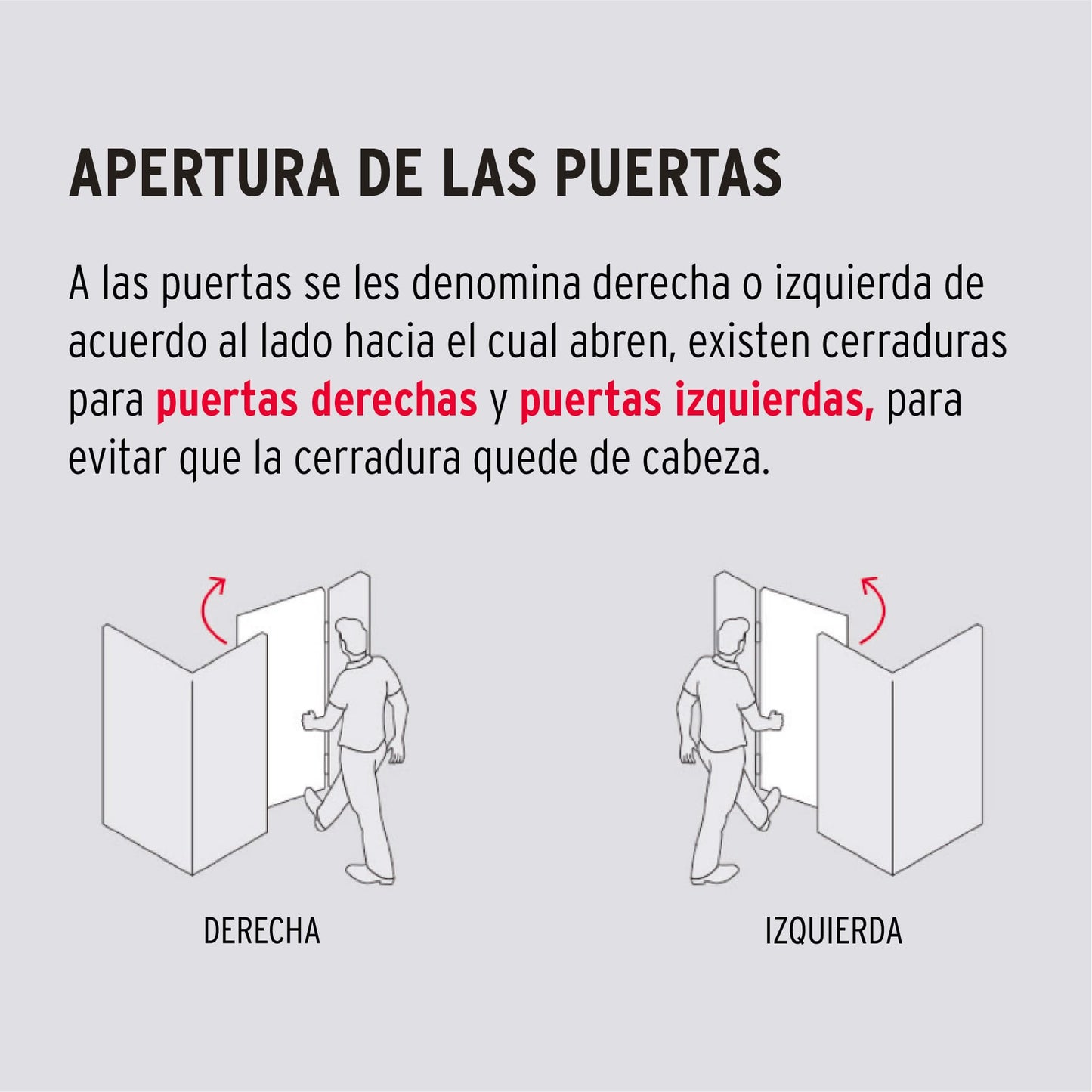 Cerradura sobreponer, puerta corrediza, instala-fácil, der.