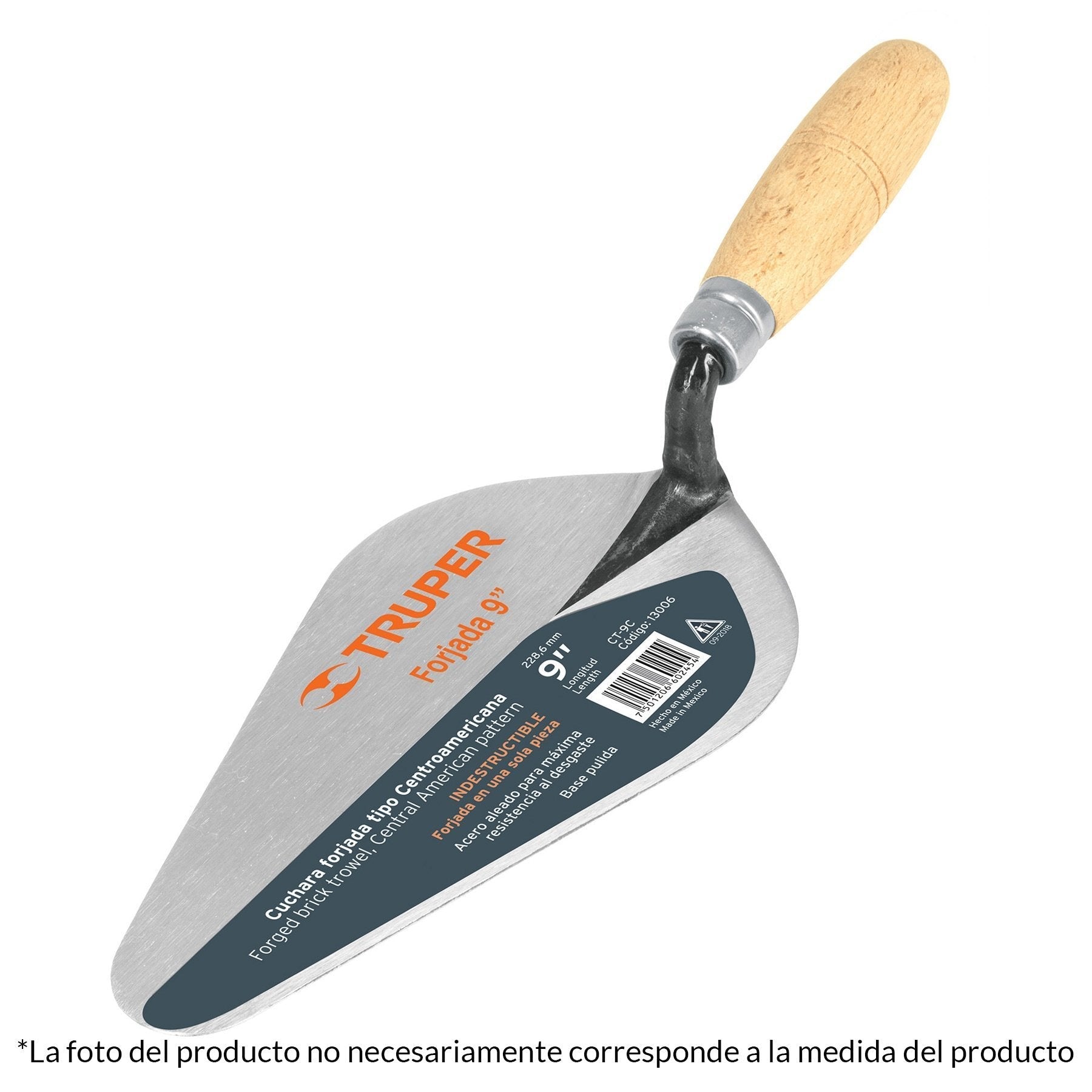 Cuchara para albañil, 6", centroamericana