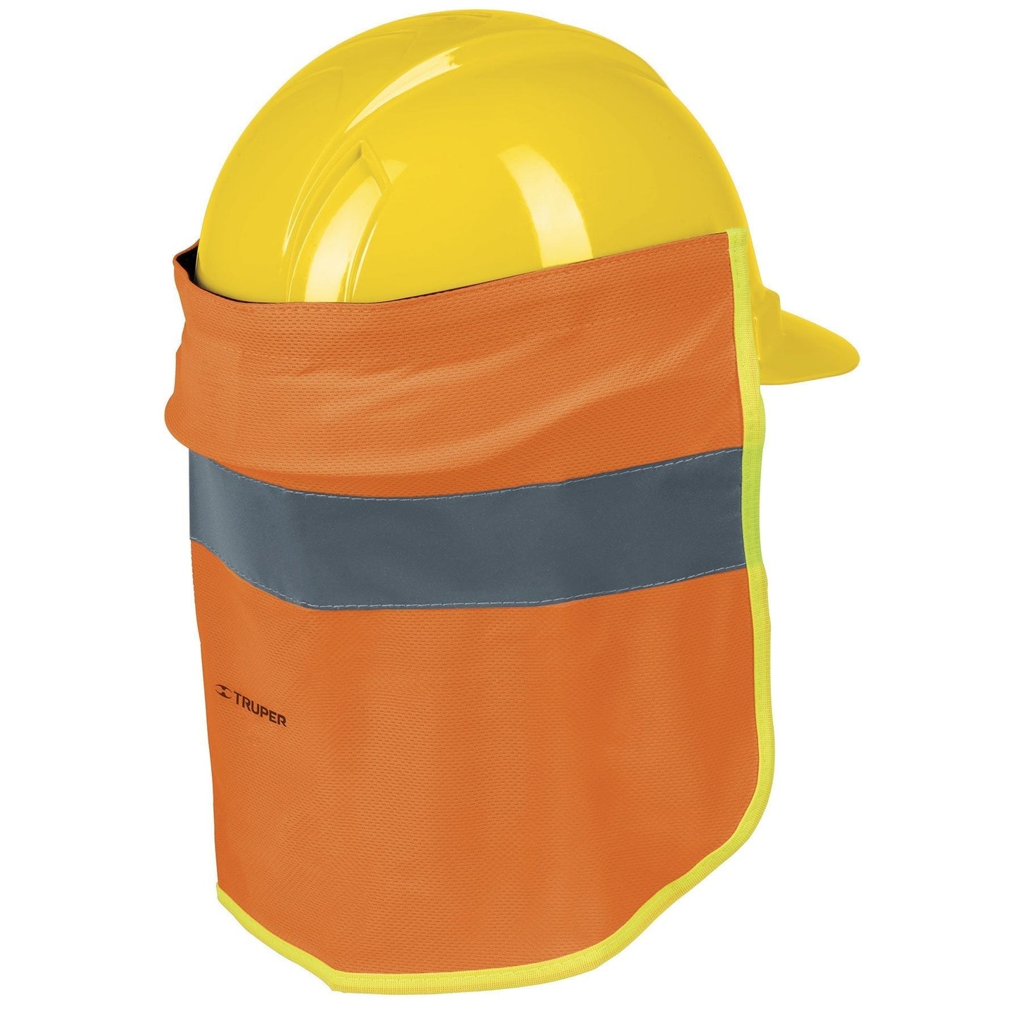 Cubrenuca para casco, con reflejante color naranja, 30 cm
