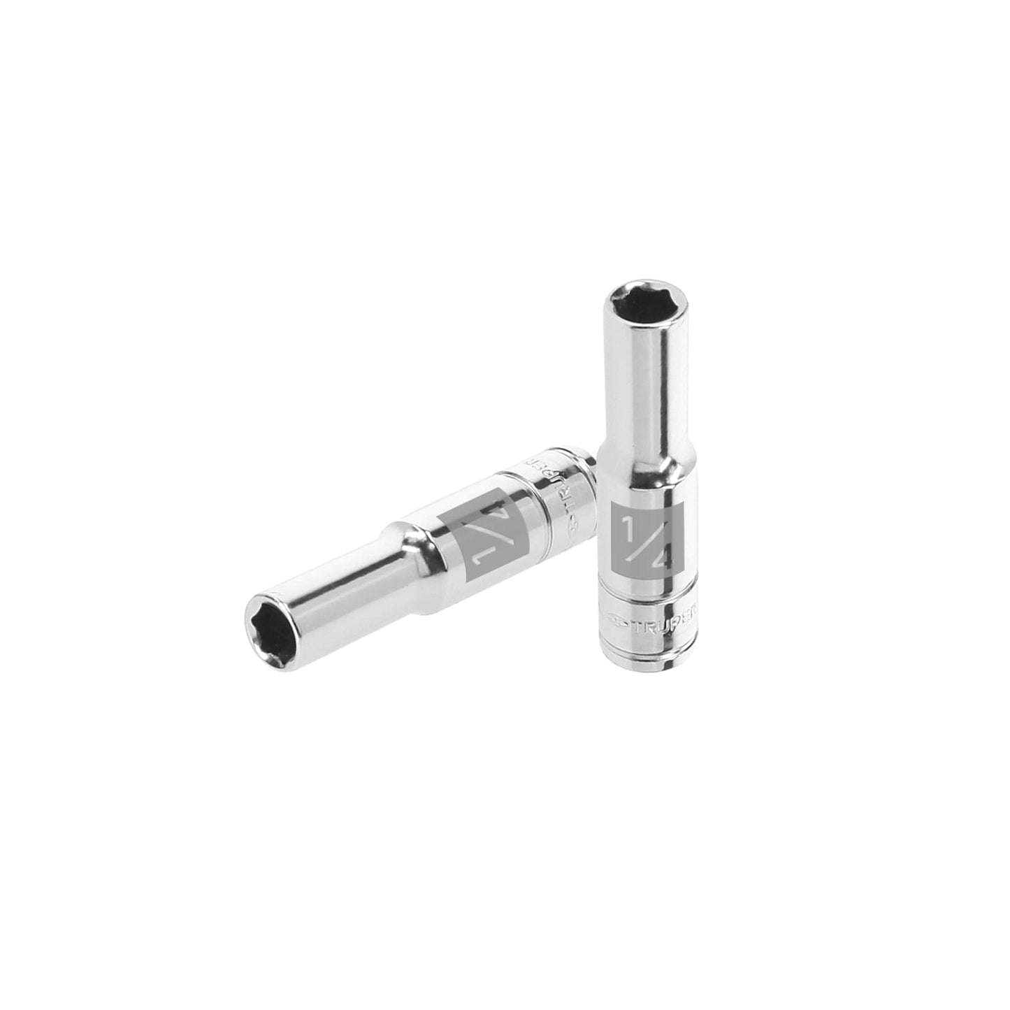 Dado de 6 puntas, largo, cuadro 1/4" de 1/4"
