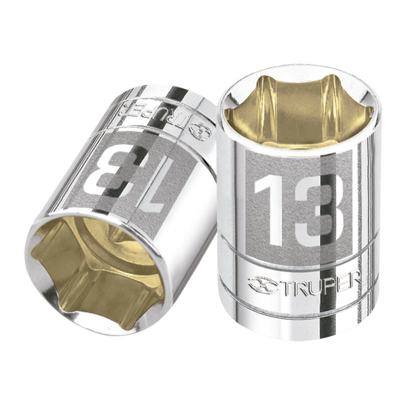 Dado de 6 puntas, cuadro 1/4" de 13mm