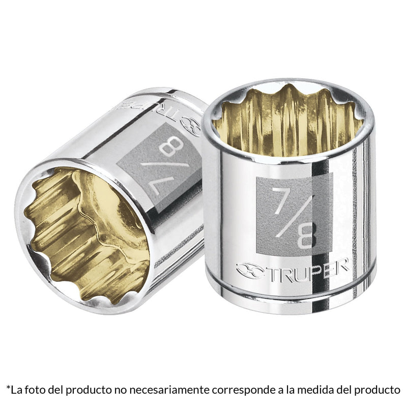 Dado de 12 puntas, cuadro 3/8" de 7/8"