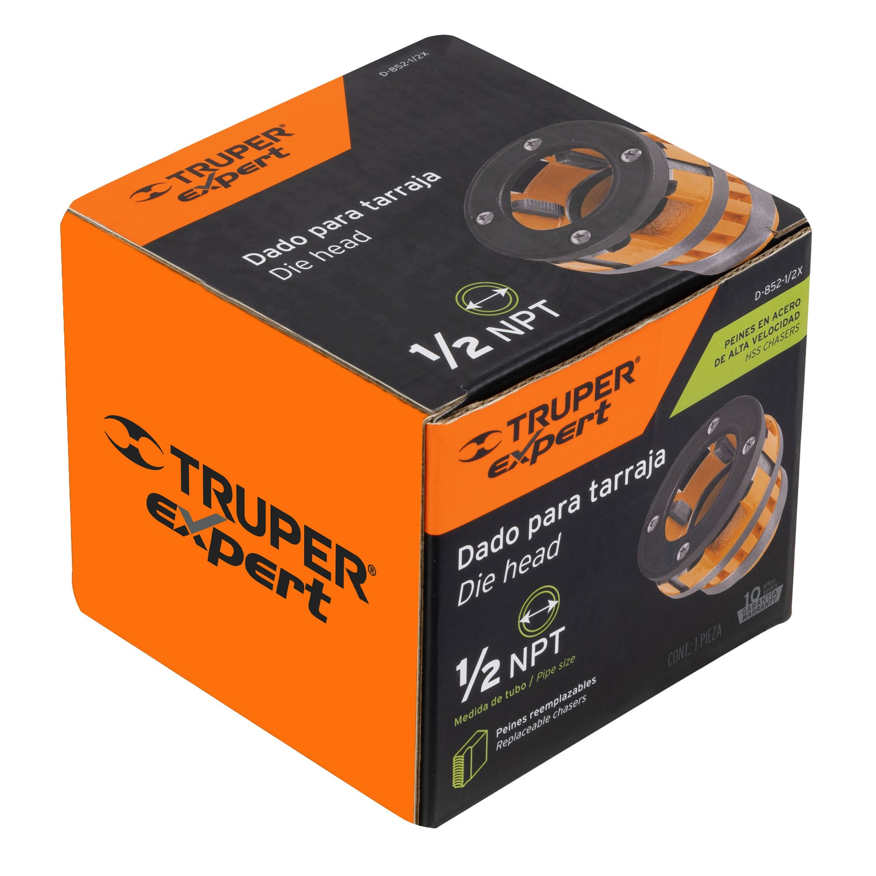 Dado para tarrajas, 1/2", Truper Expert