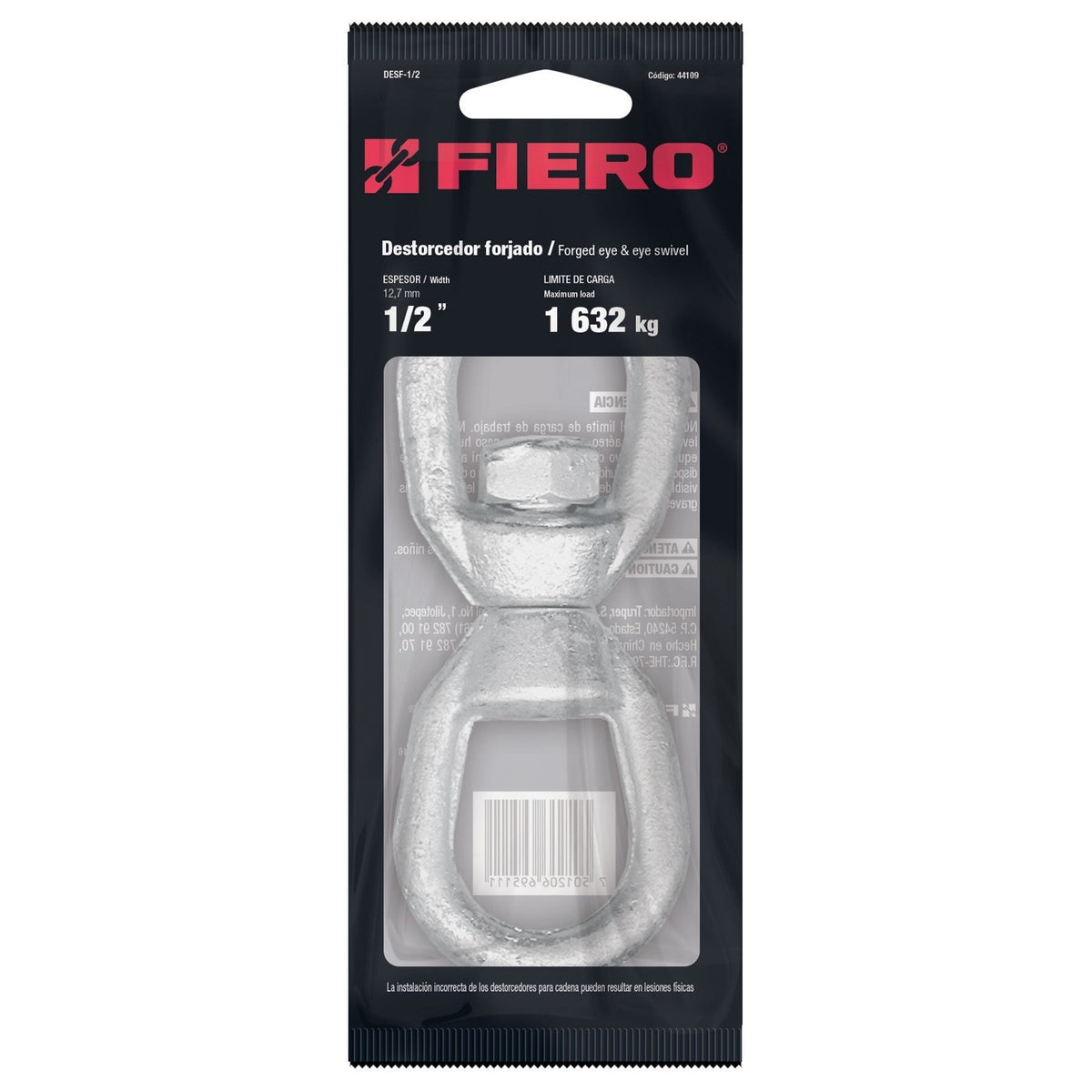 Destorcedor forjado de 1/2"