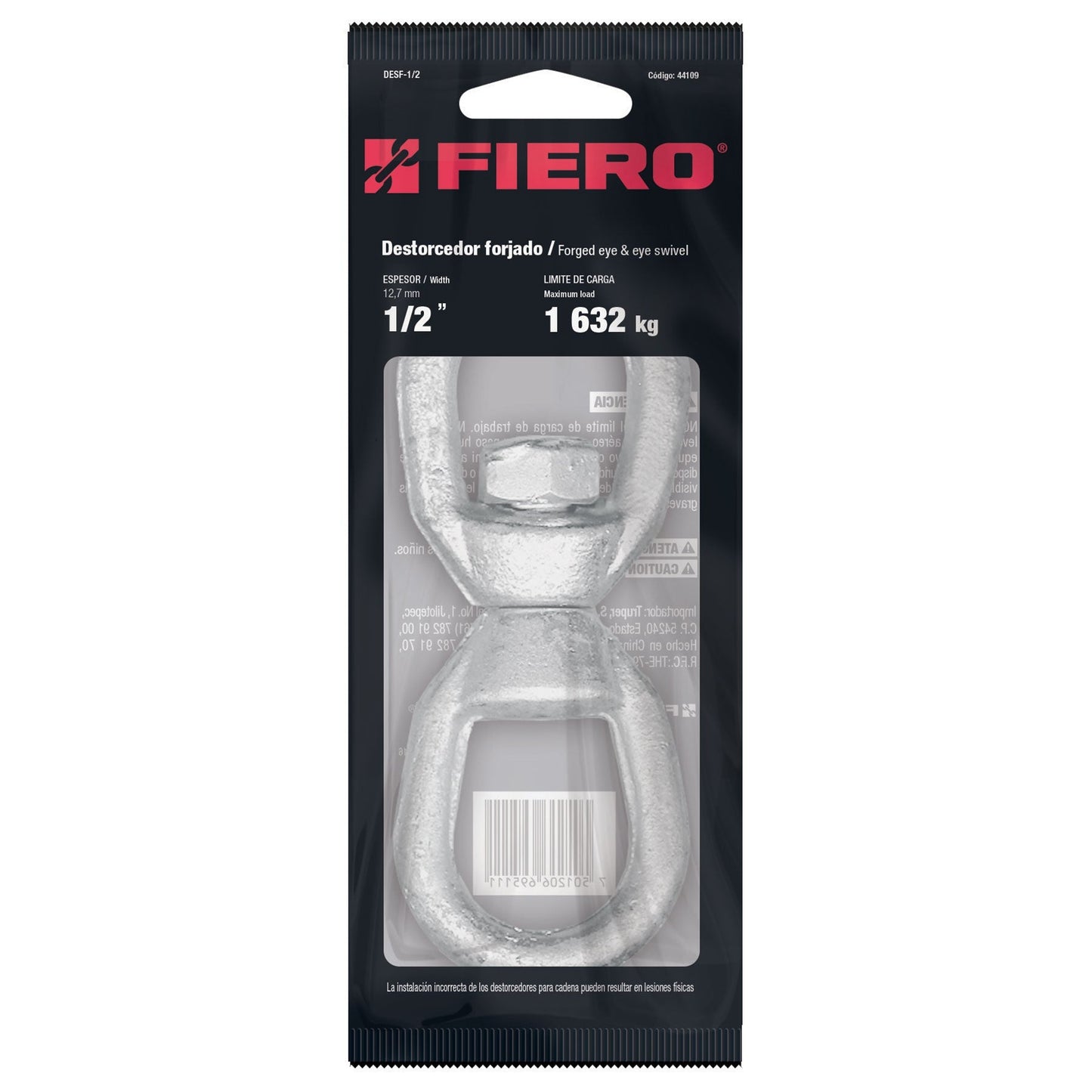 Destorcedor forjado de 1/2"