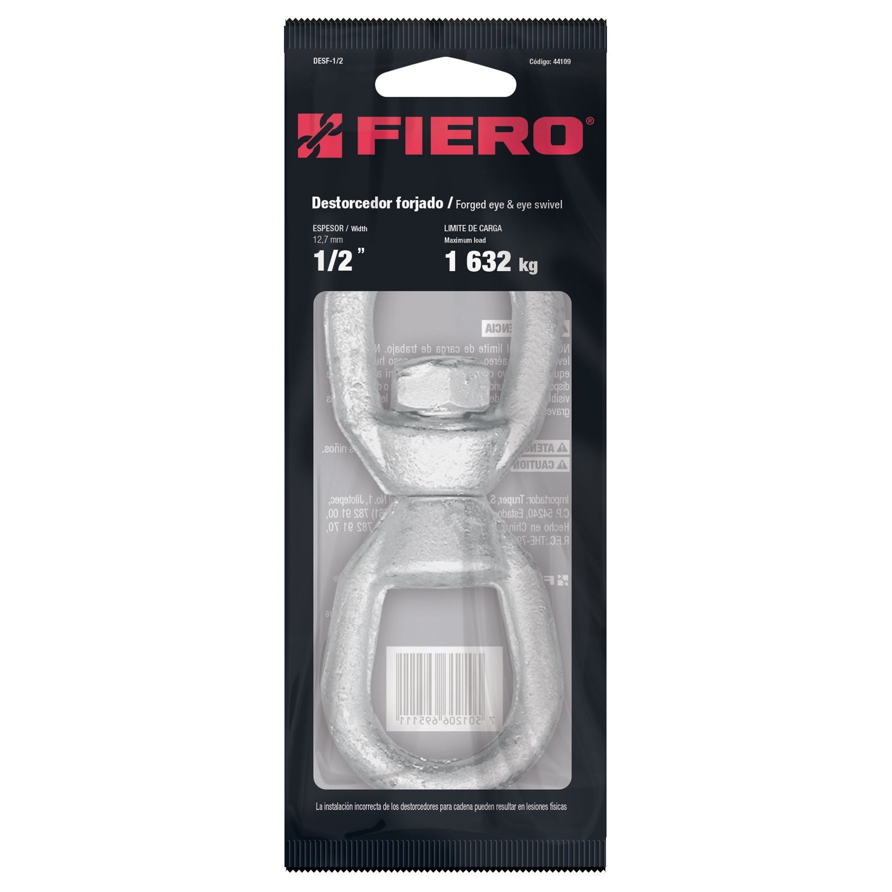 Destorcedor forjado de 1/2"
