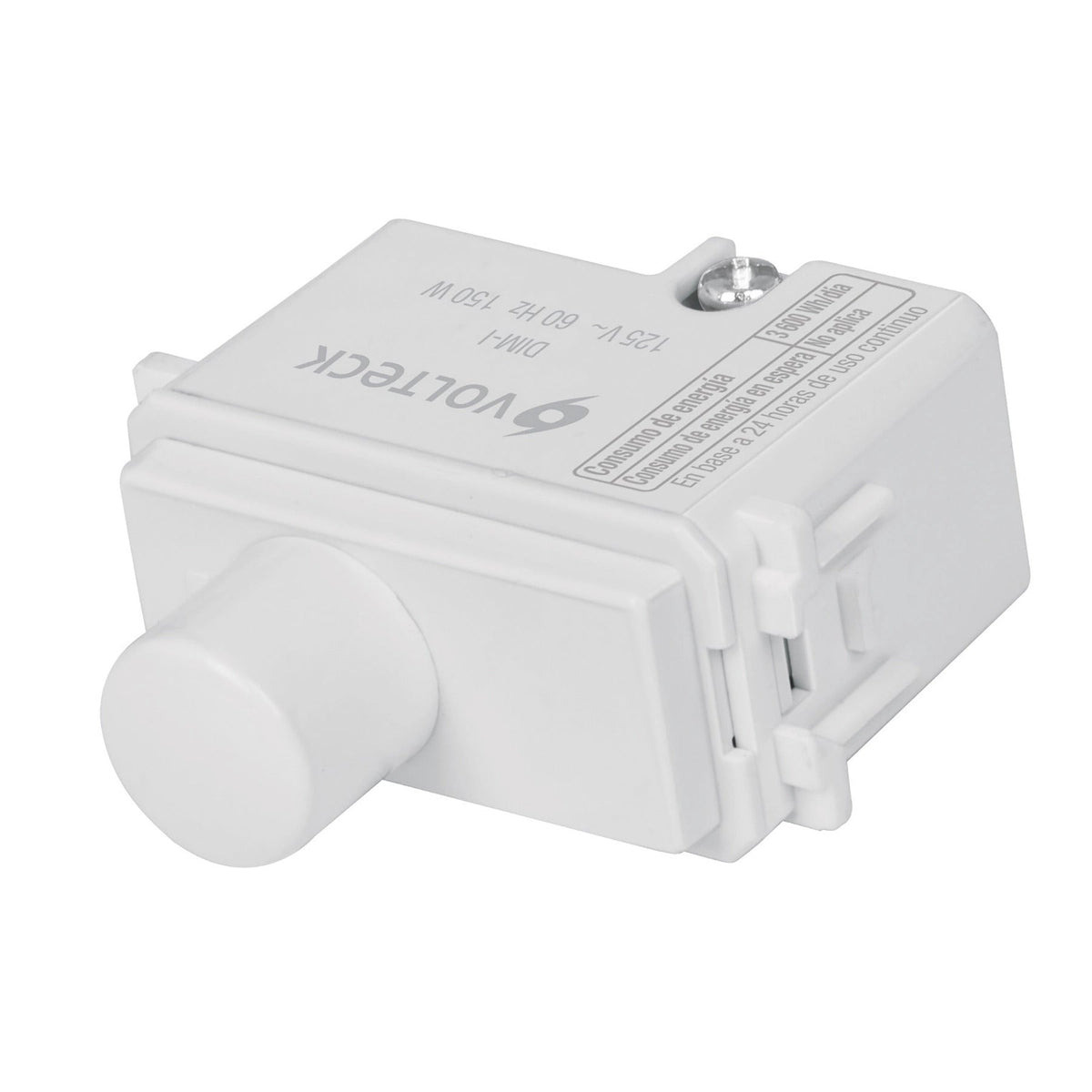 Dimmer giratorio, línea Italiana, color blanco