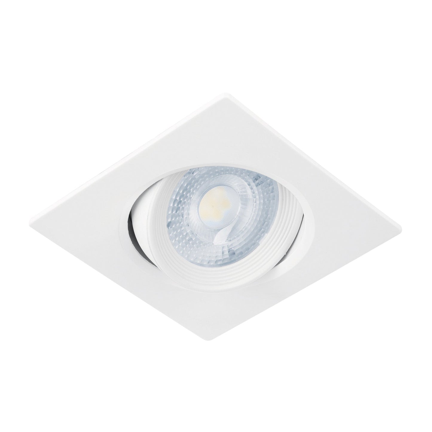Empotrado, cuadrado, 5 W, 6500k, LED, blanco