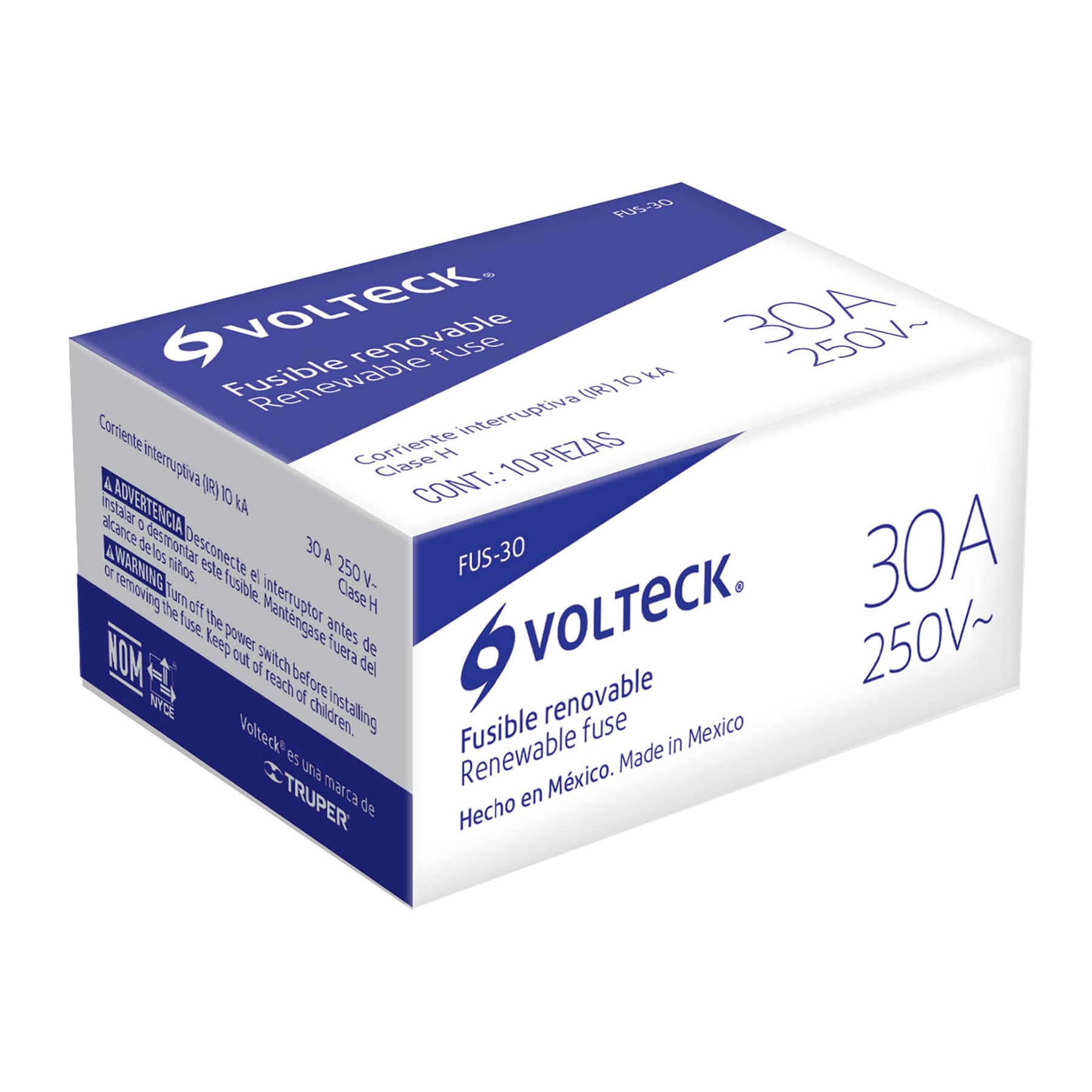 Fusible 30 A, Volteck
