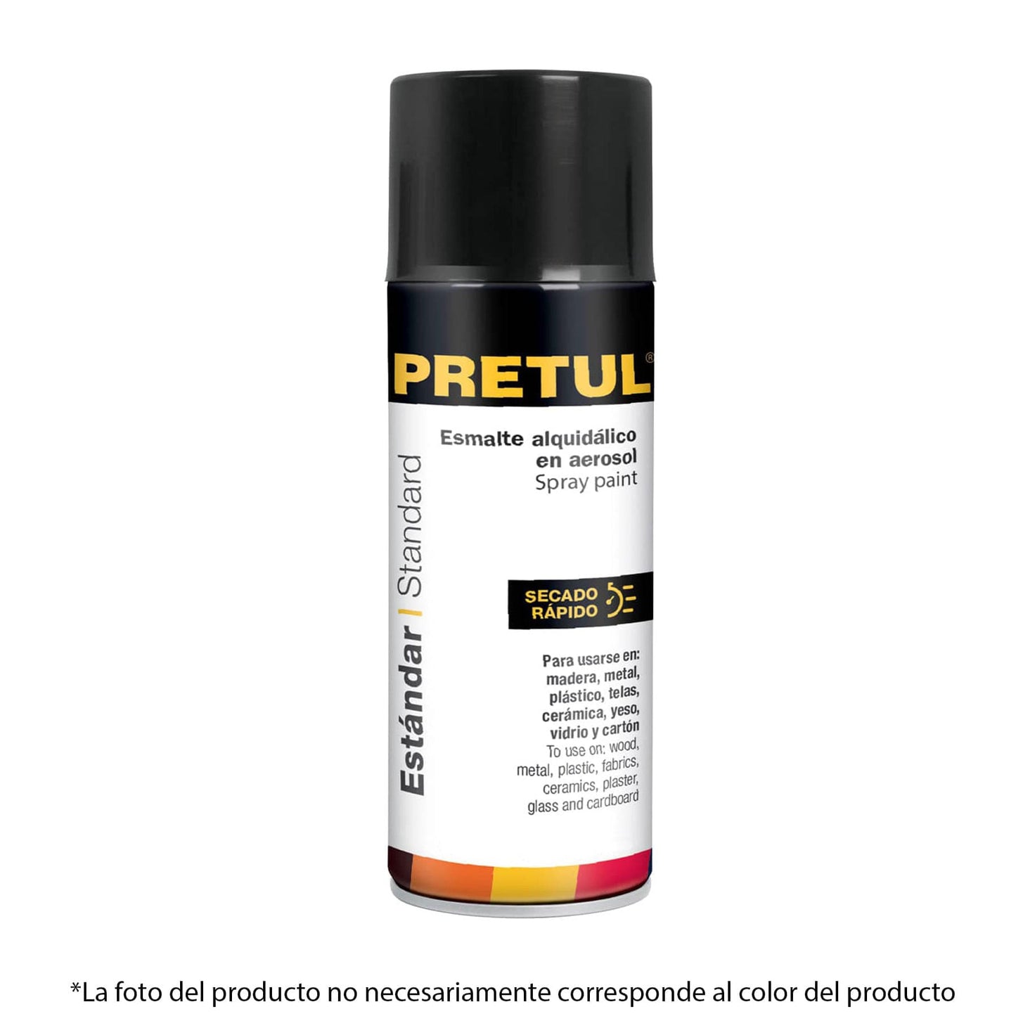 Pintura (Esmalte acrílico) en aerosol, blanco mate, Pretul