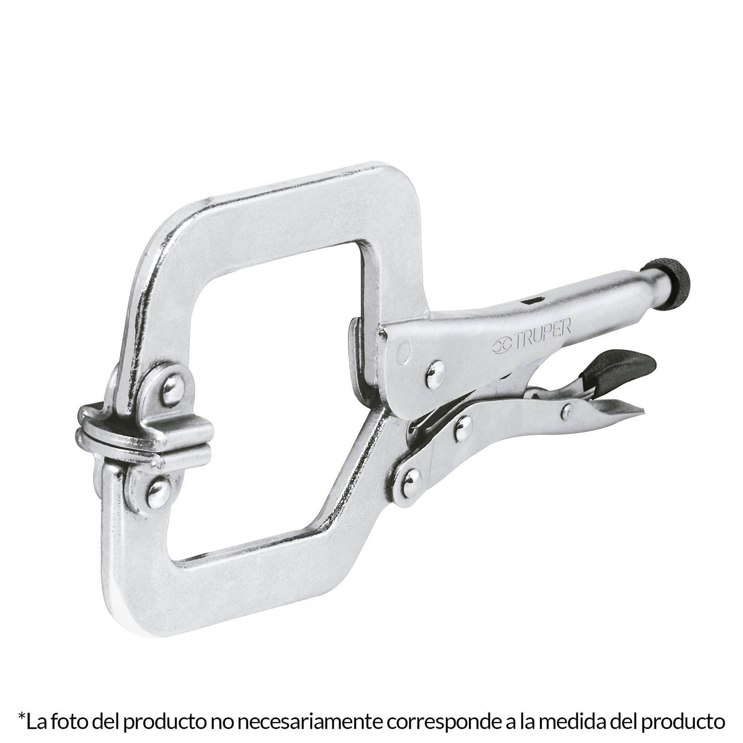 Pinza de presión, tipo "c" de 18", con mordaza autoajustable