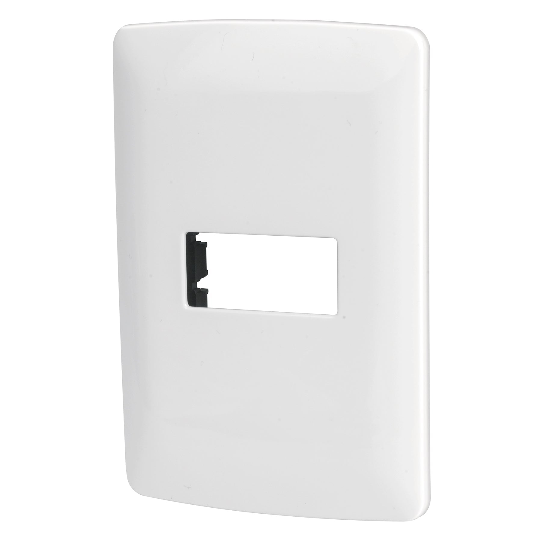 Placa 1 módulo de ABS, línea Italiana, color blanco