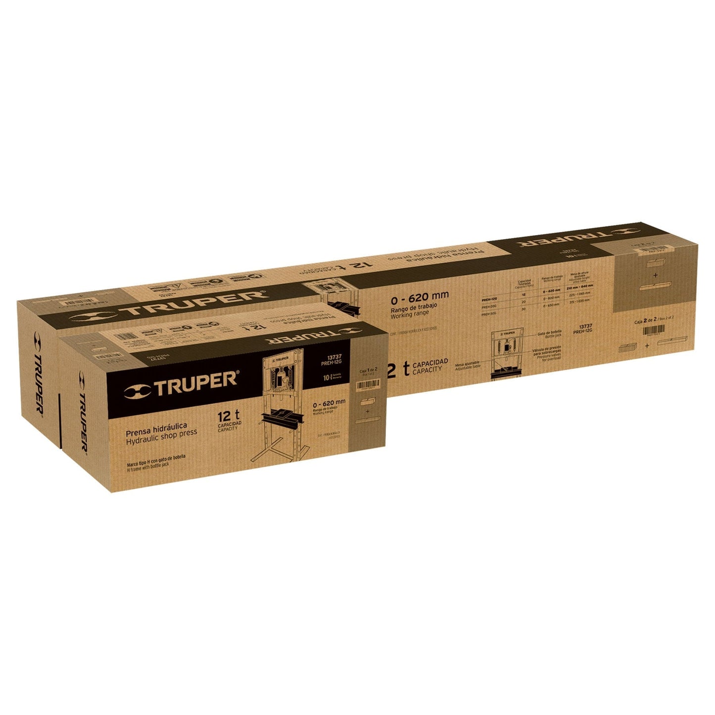 Prensa hidráulica 12 toneladas con gato de botella