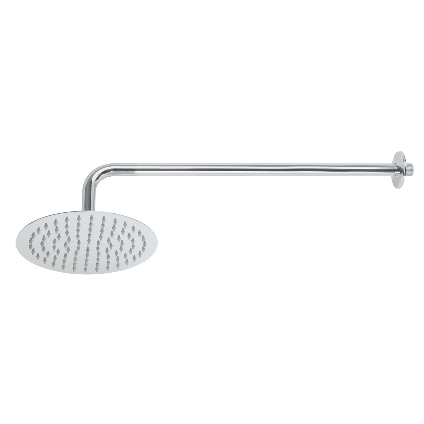 Regadera redonda, acero inoxidable, 8", cromada, Riviera
