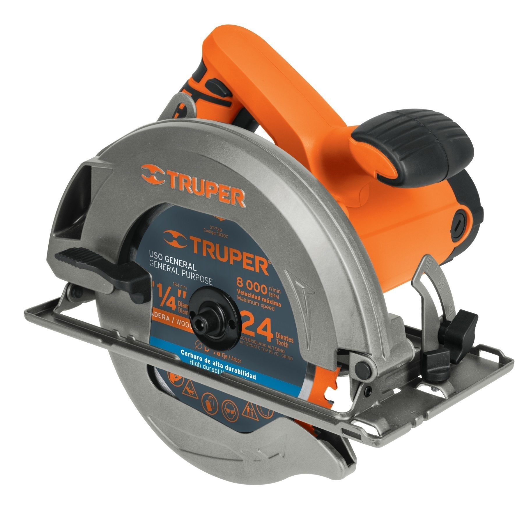 Sierra circular, 7-1/4", profesional, 1500 W
