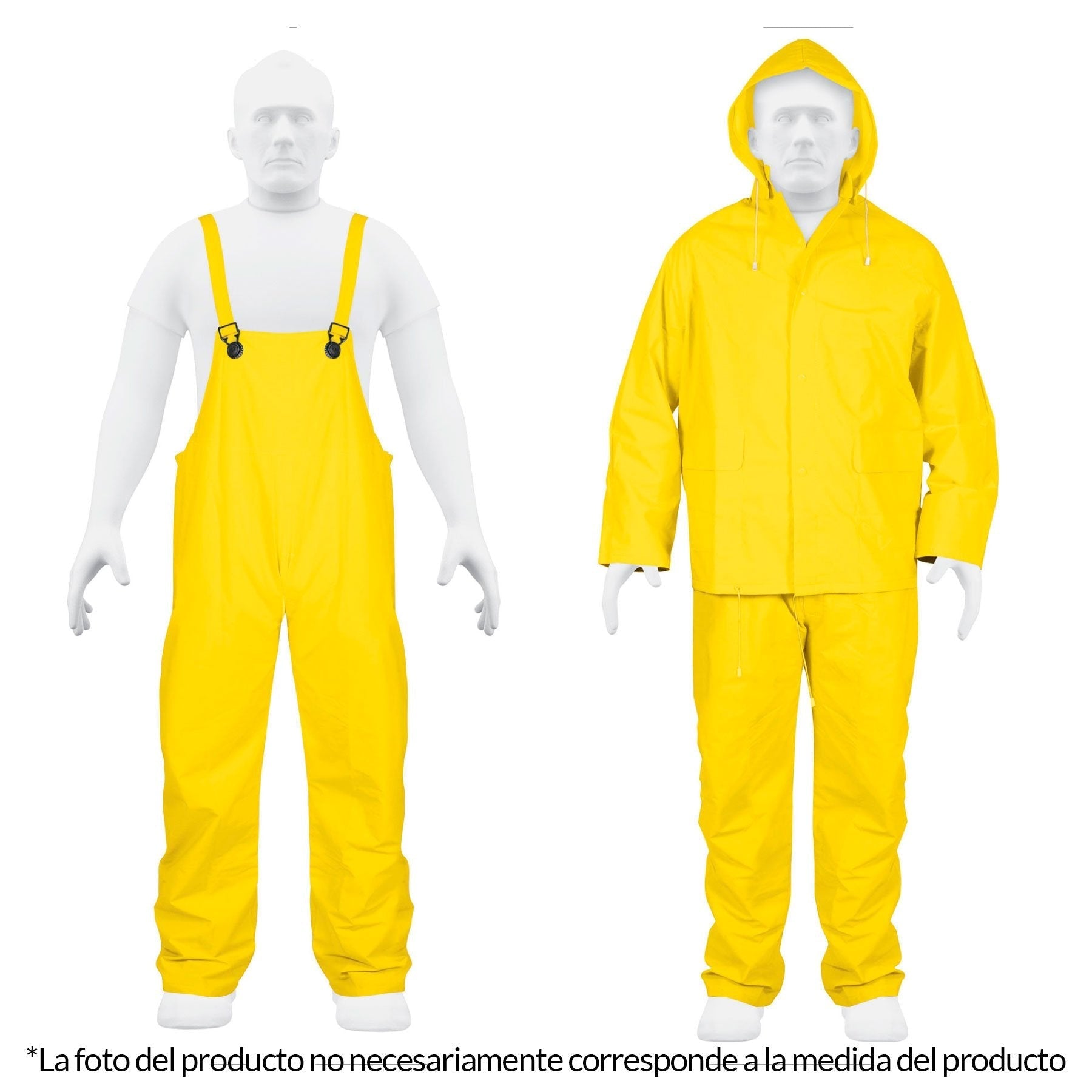 Conjunto impermeable, talla mediana, PVC