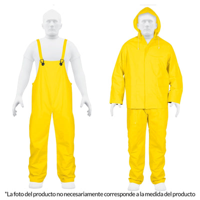 Conjunto impermeable, talla mediana, PVC