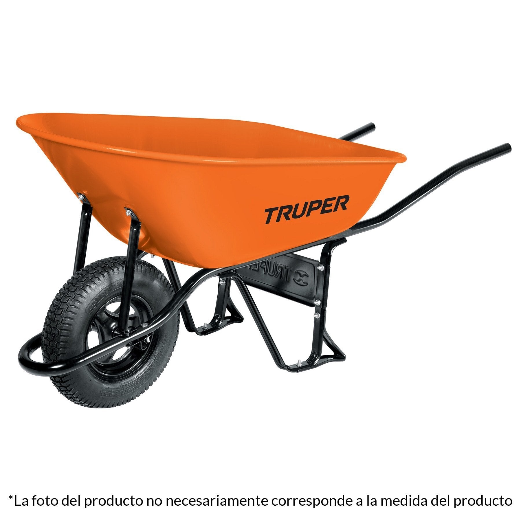 Carretilla 8 ft3, llanta imponchable