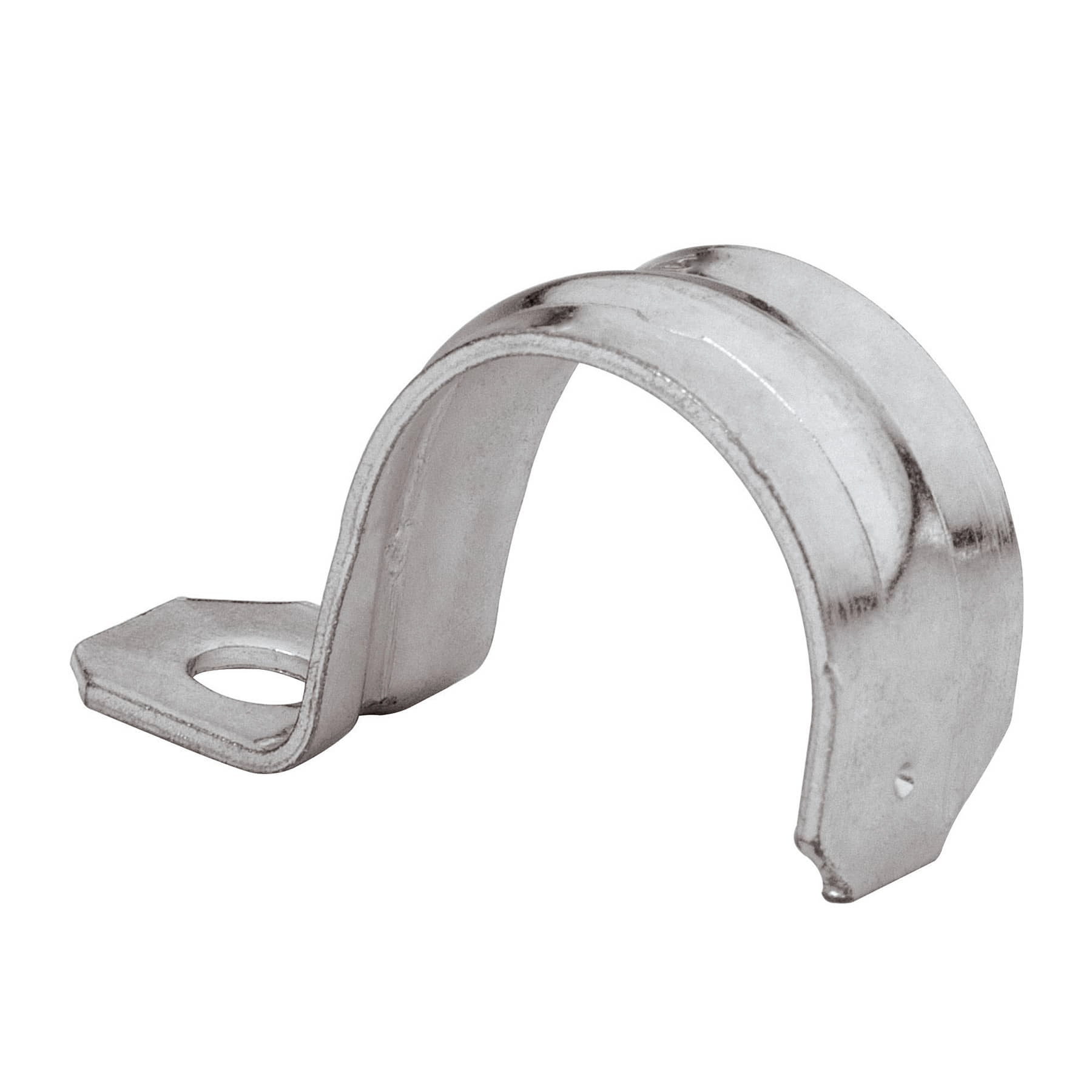 Abrazadera de tubo tipo uña 1", bolsa con 10 pzas, Volteck