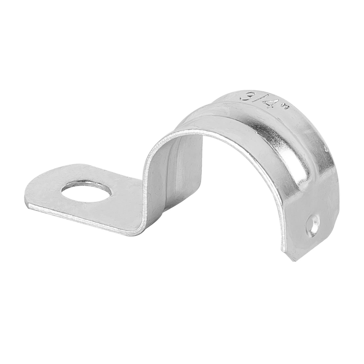 Abrazadera de tubo tipo uña 3/4",bolsa con 10 pzas , Volteck