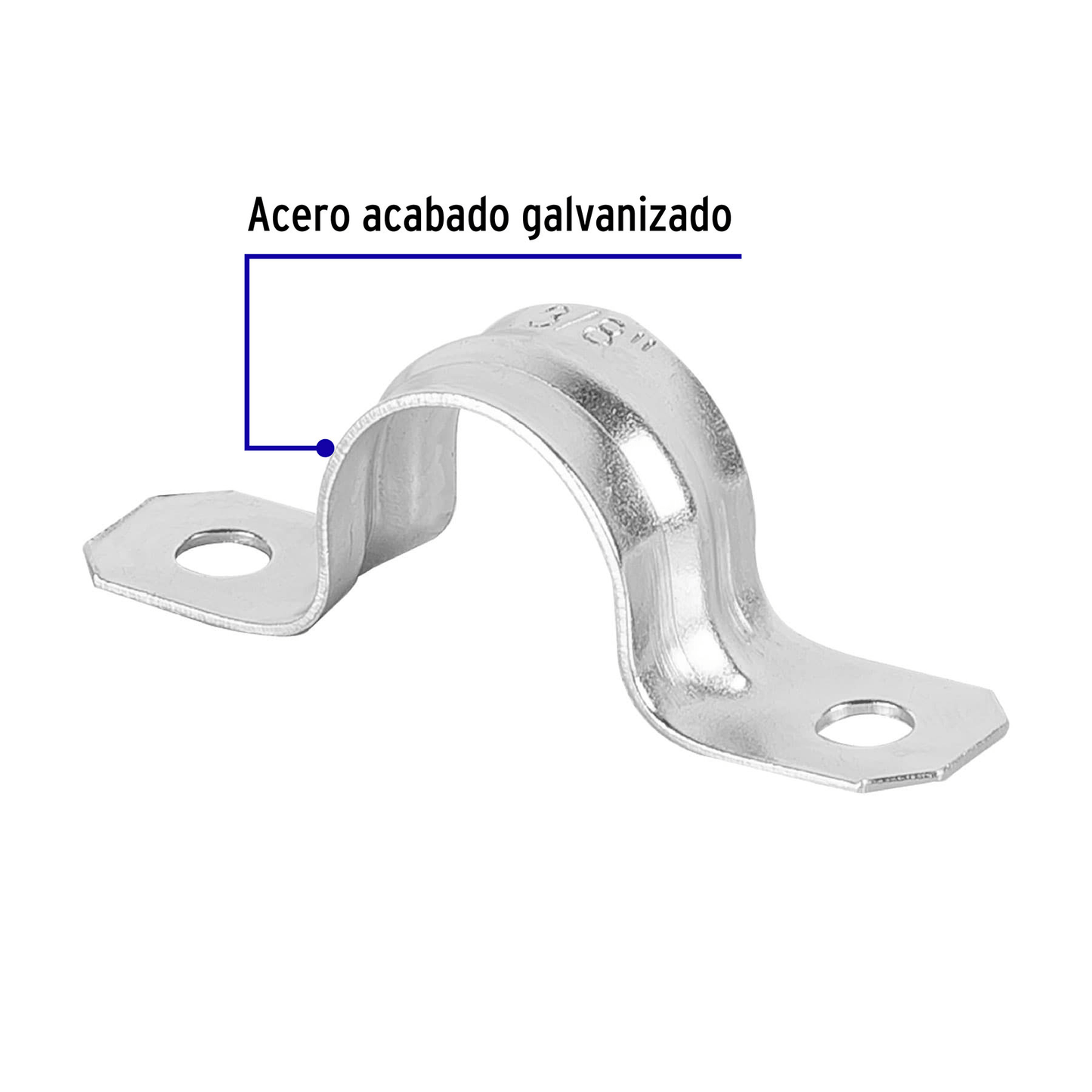 Abrazadera para tubo, tipo omega 3/8", bolsa 10 pzas - Ferretería Feresmar
