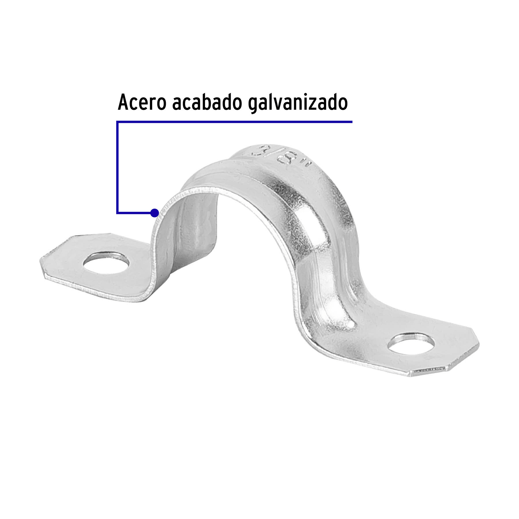 Abrazadera para tubo, tipo omega 3/8", bolsa 10 pzas - Ferretería Feresmar