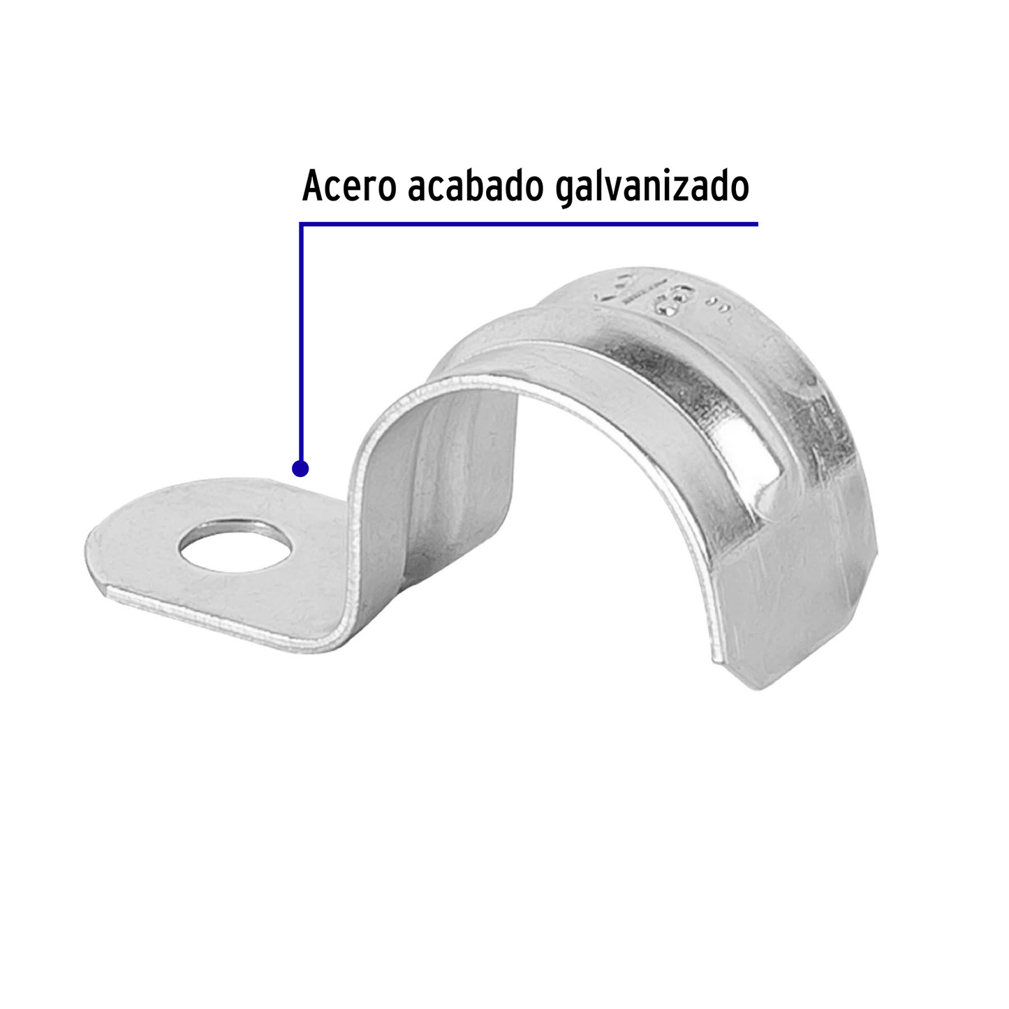 Abrazadera para tubo, tipo uña 3/8", bolsa con 10 pzas - Ferretería Feresmar