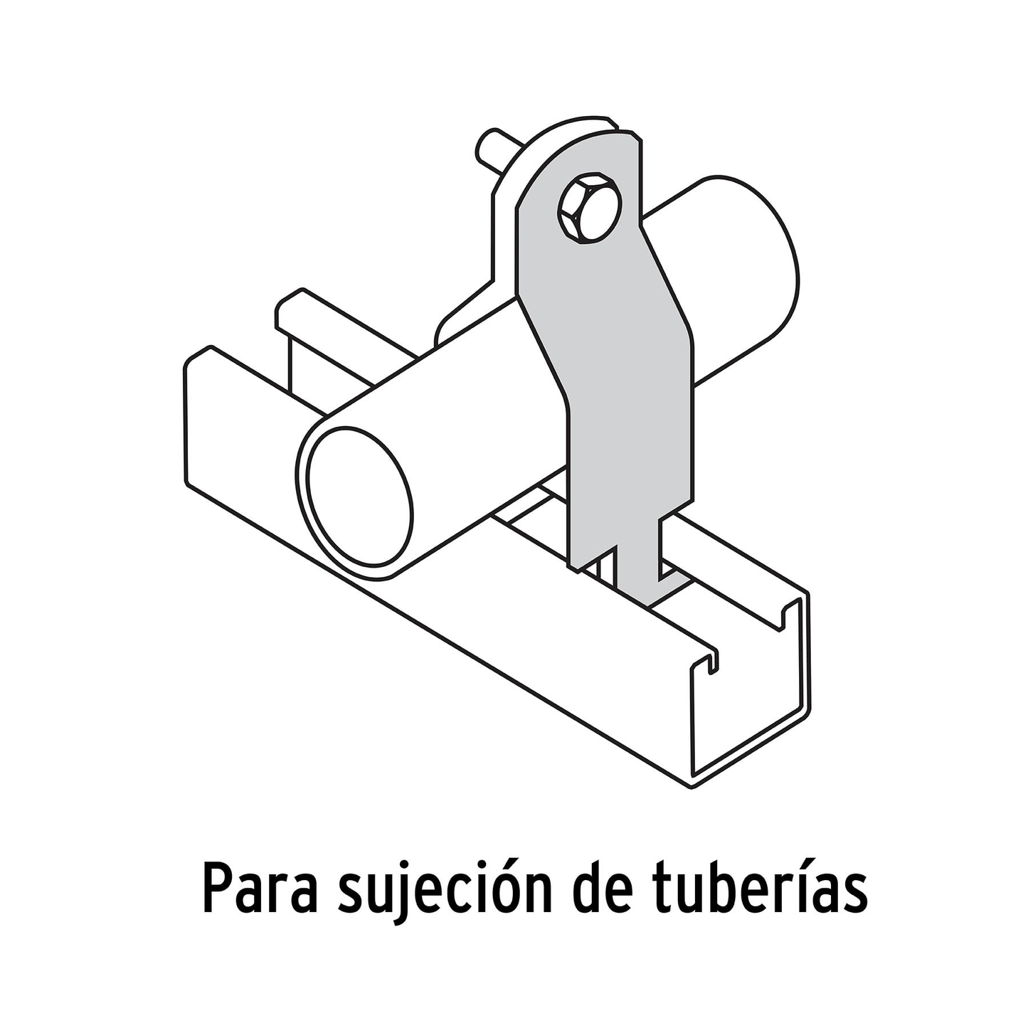 Abrazadera para unicanal 1', Volteck - Ferretería Feresmar