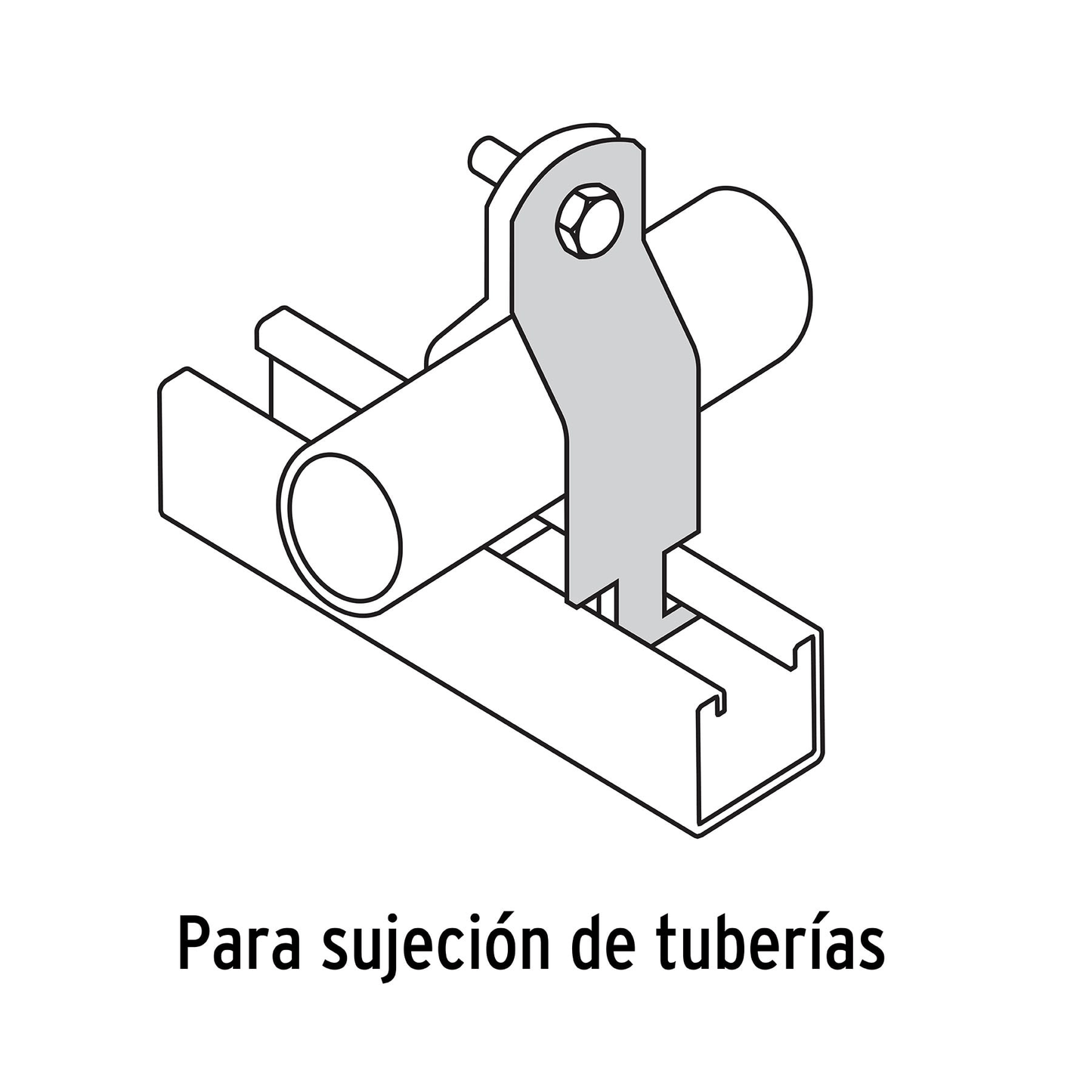 Abrazadera para unicanal, 3/4', Volteck - Ferretería Feresmar