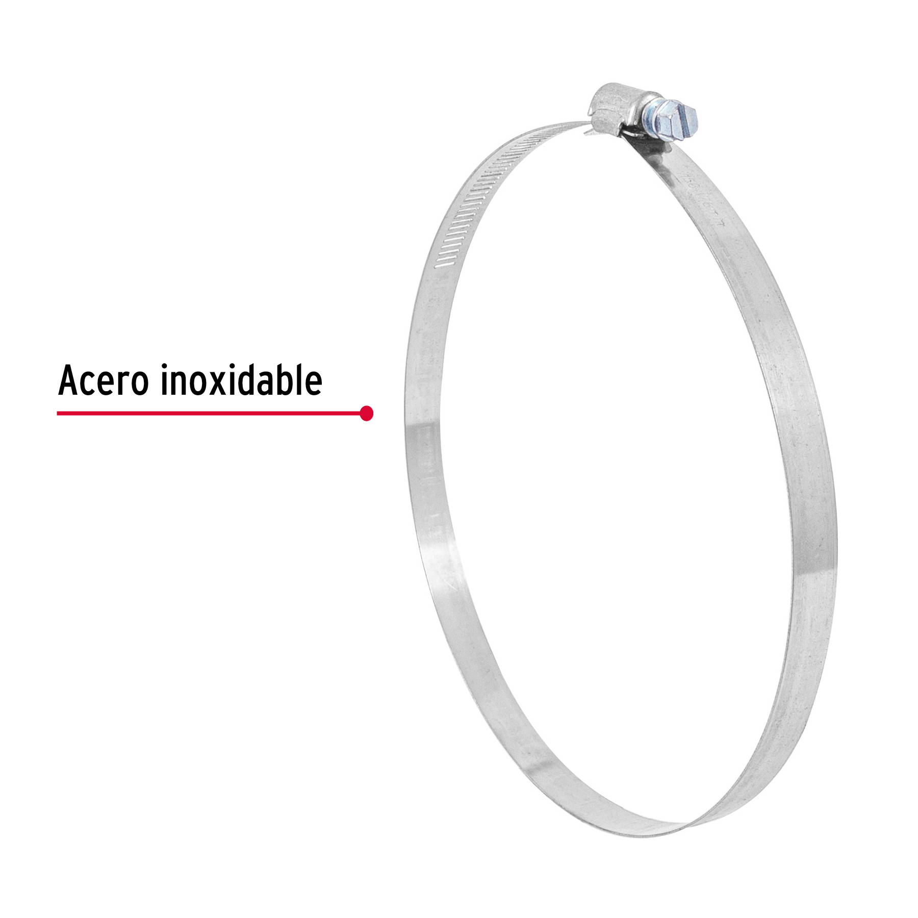 Abrazadera reforzada, # 104, 6-1/8 - 7", bolsa 5 pzas