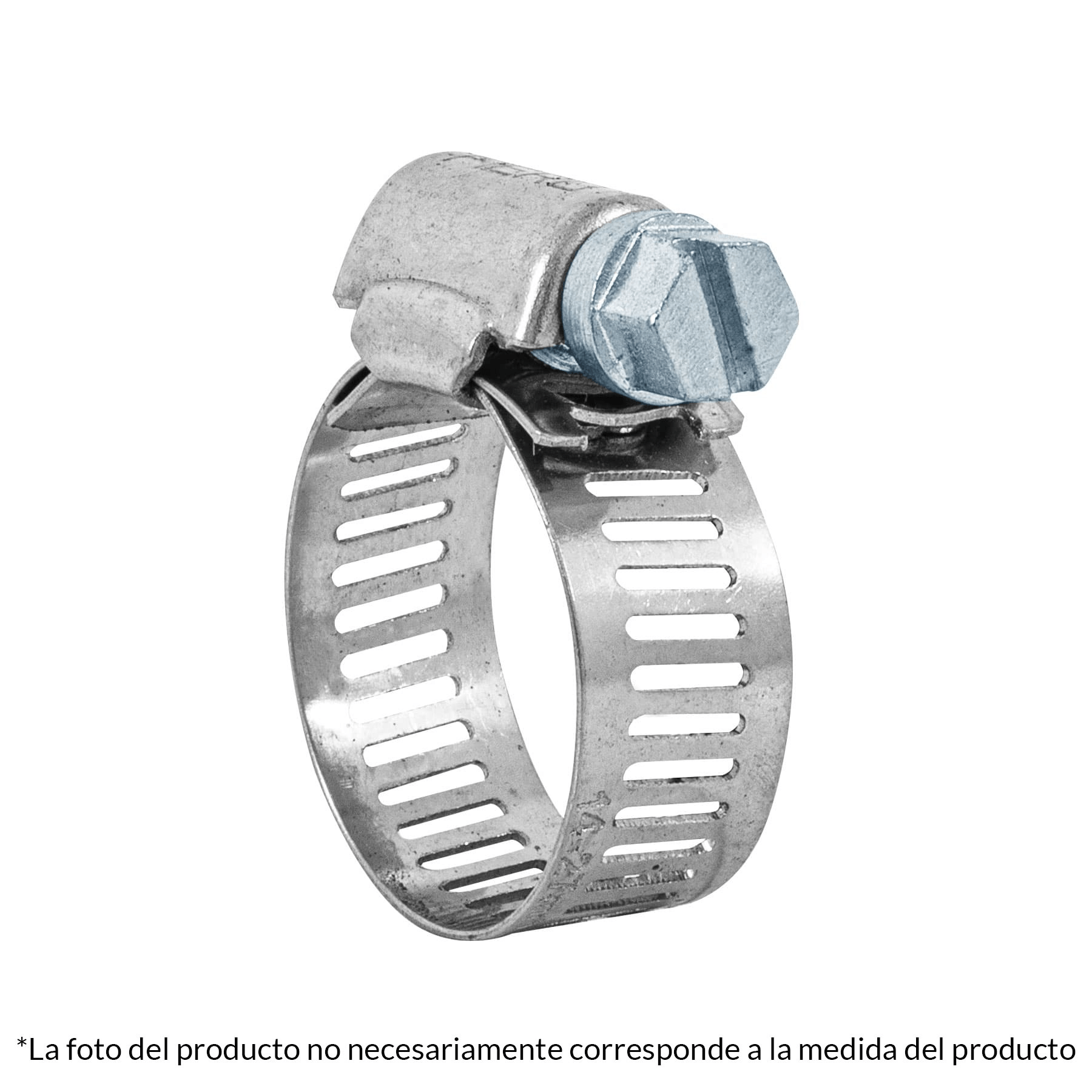 Abrazadera reforzada, # 8, 5/8 - 7/8", bolsa 10 pzas