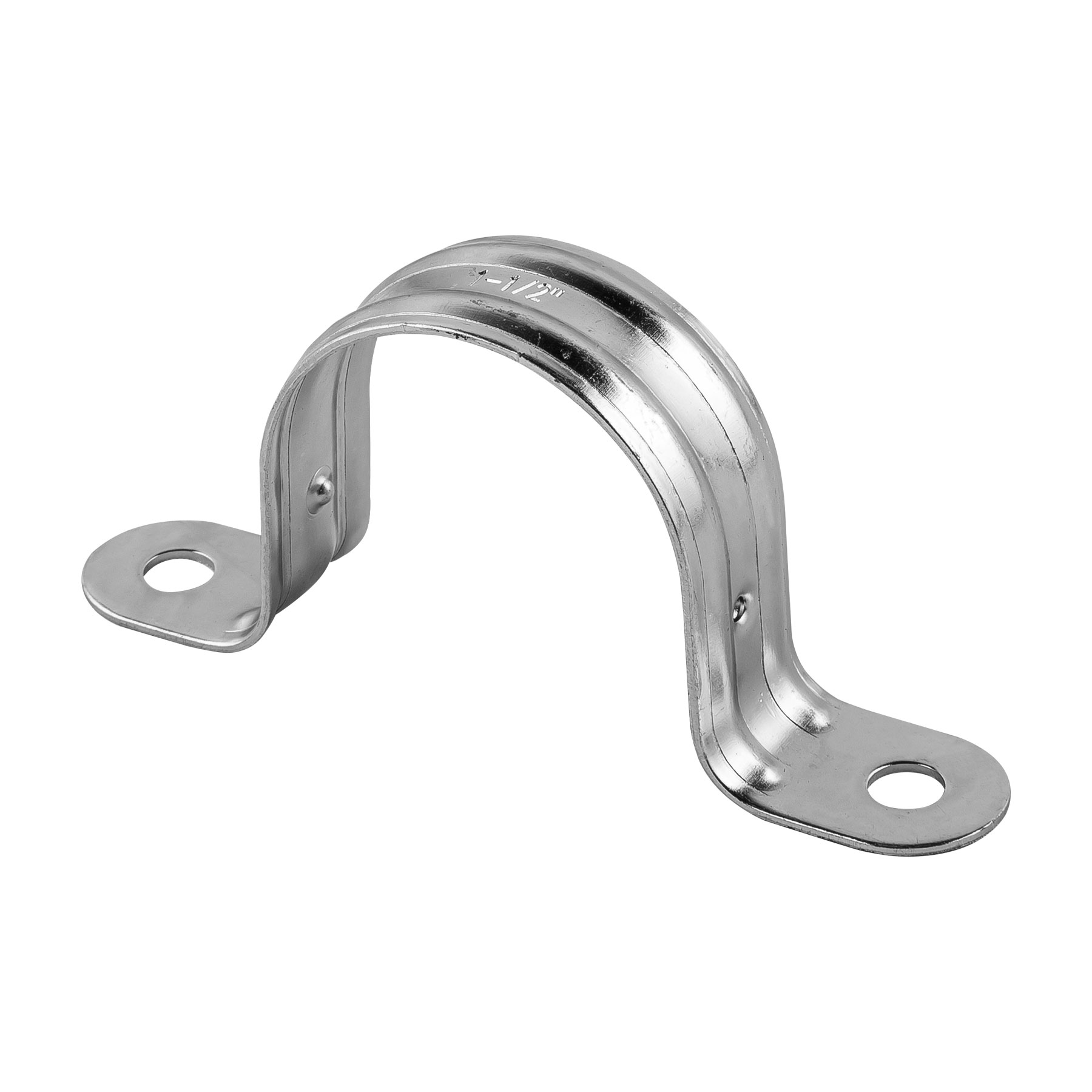 Abrazadera tubo tipo omega 1-1/2", bolsa con 5 pzas, Volteck