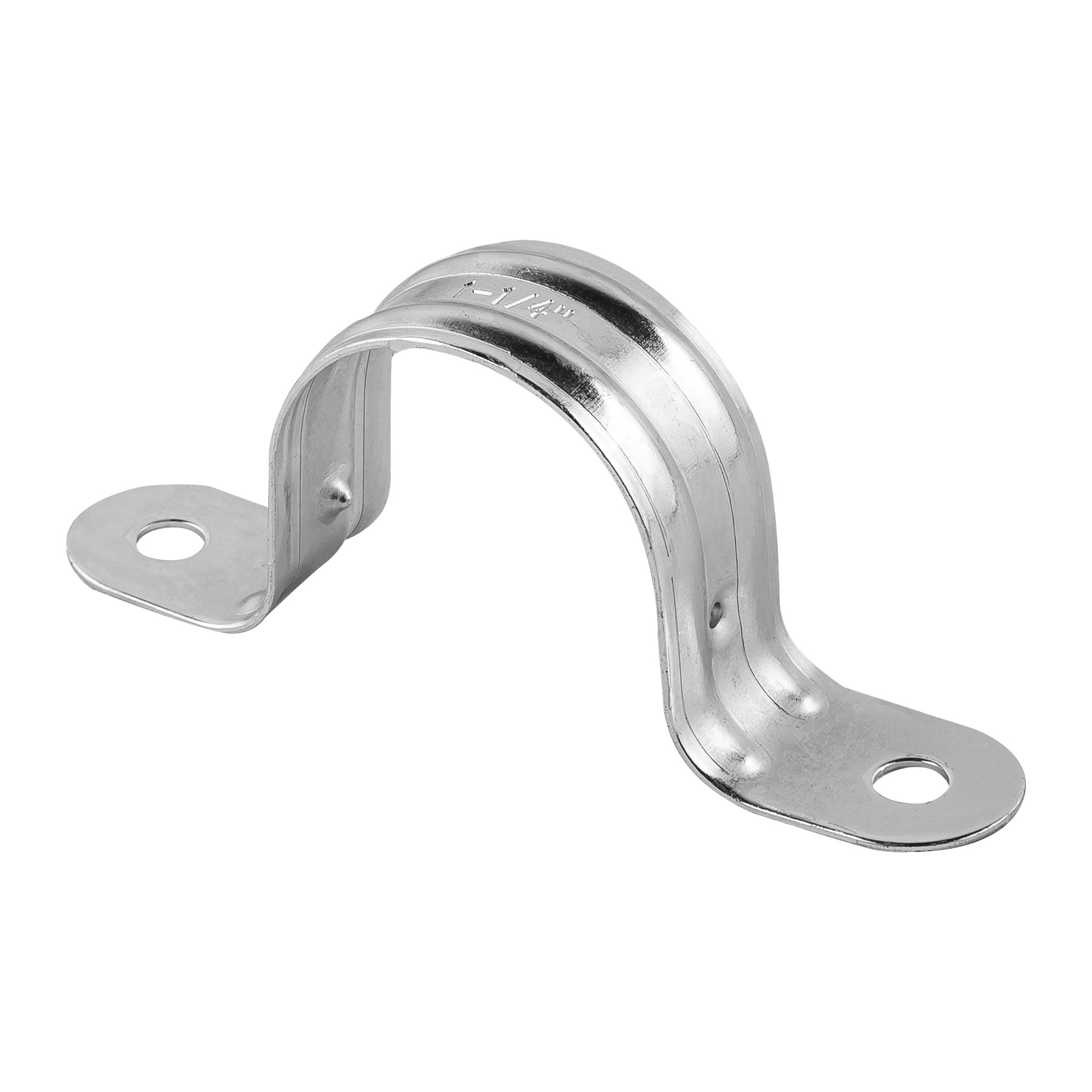 Abrazadera tubo tipo omega 1-1/4", bolsa con 5 pzas, Volteck