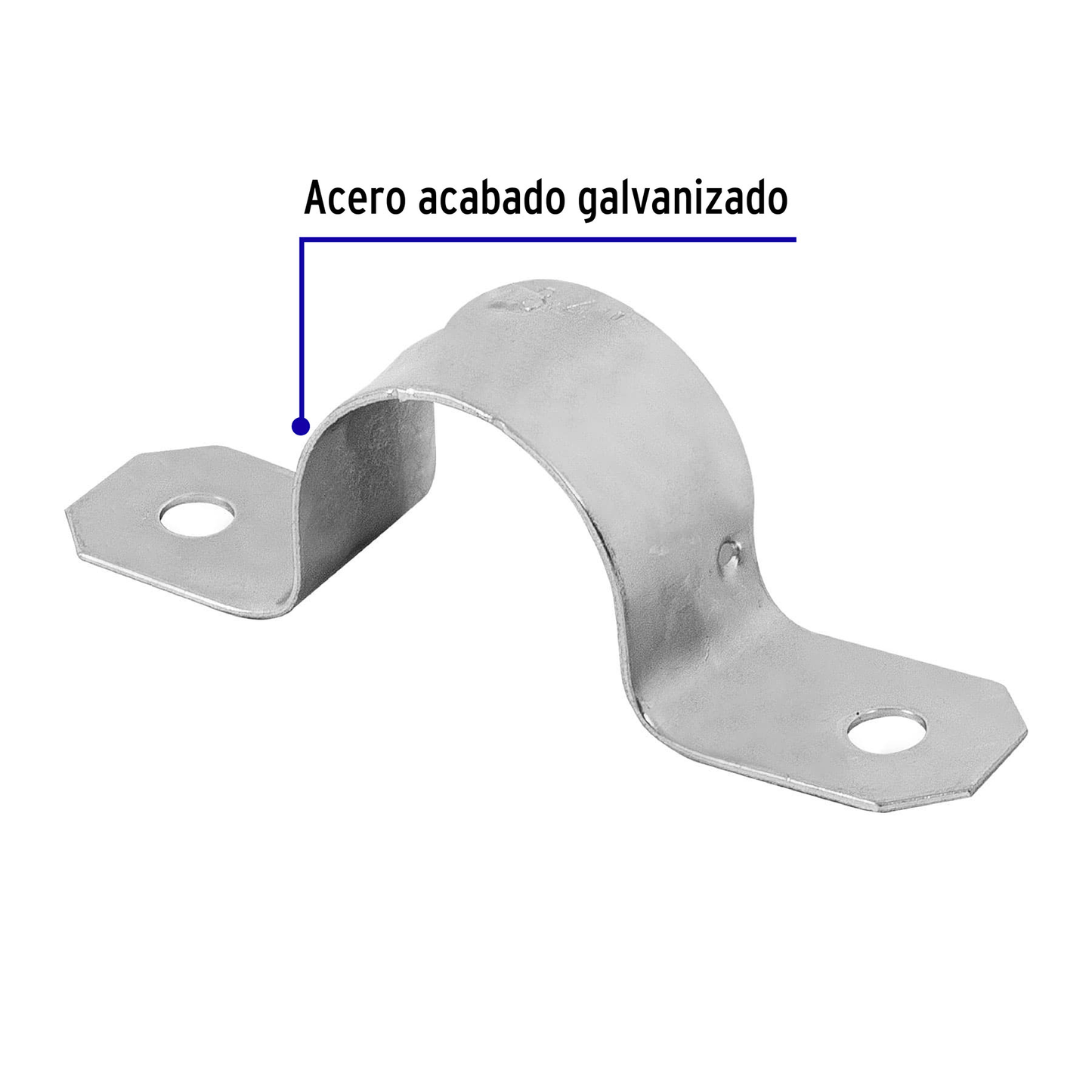 Abrazadera tubo tipo omega 3/4", bolsa con 10 pzas, Volteck - Ferretería Feresmar