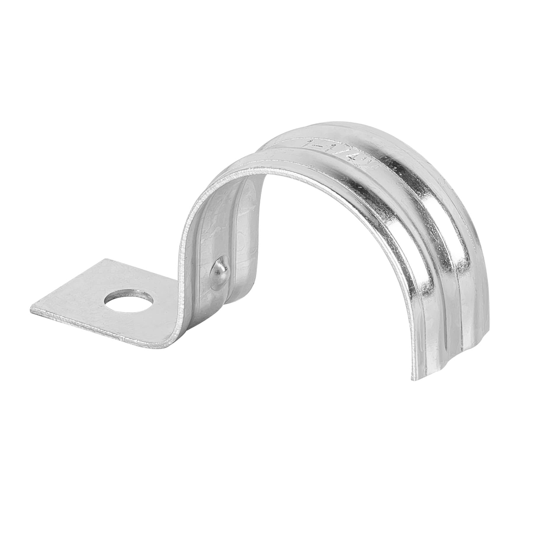 Abrazadera tubo tipo uña 1-1/4", bolsa con 5 pzas, Volteck