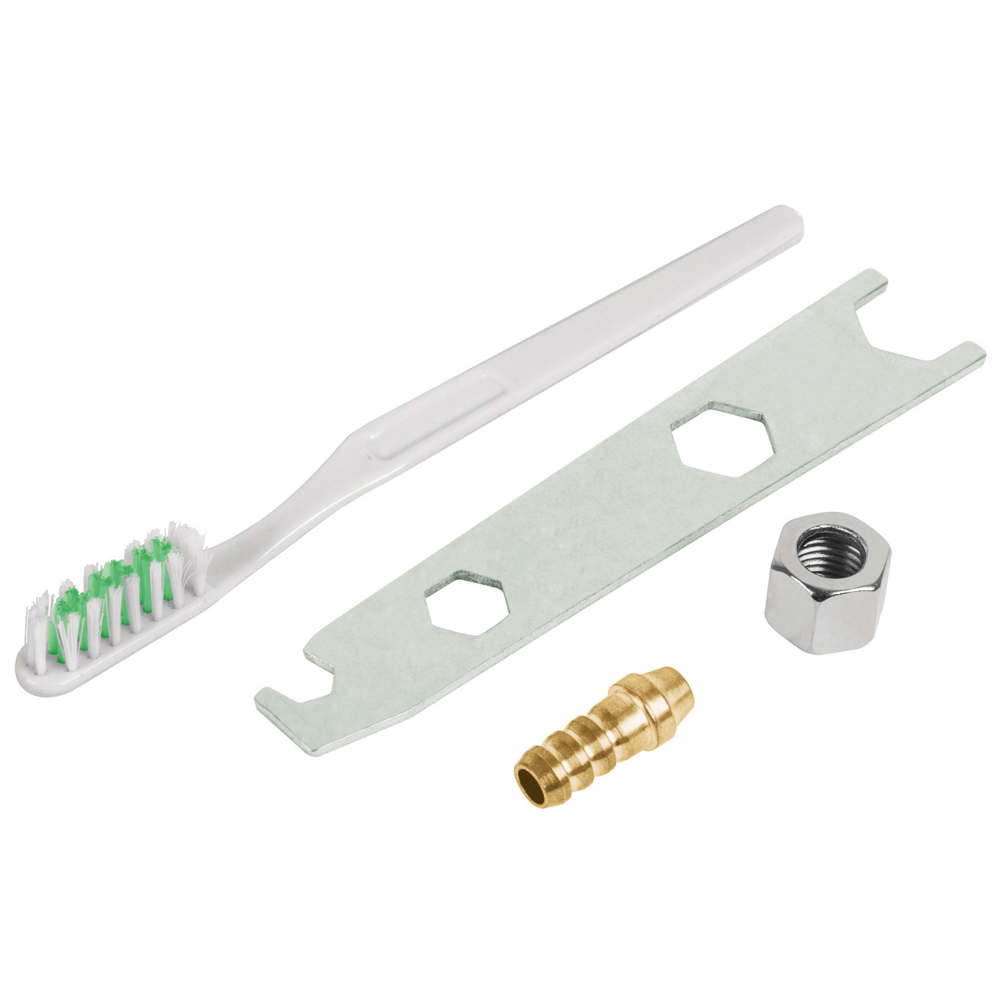 Accesorios (llave, cepillo, tuerca y espiga) p/PIPI-26 y 27 - Ferretería Feresmar