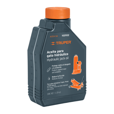 Aceite hidráulico para gatos, 1 Litro, Truper - Ferretería Feresmar