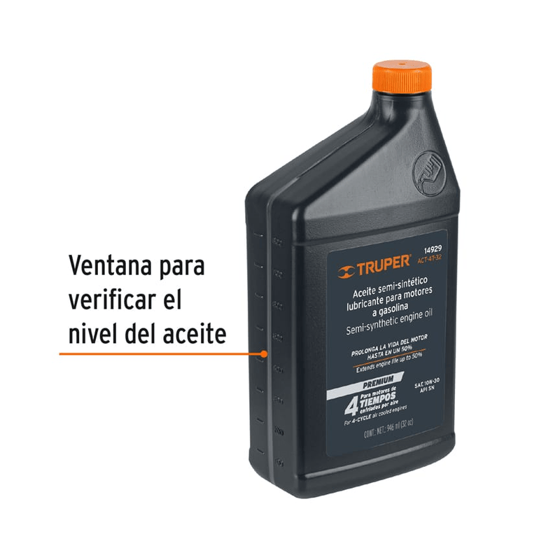 Aceite para motor de cuatro tiempos, 32 oz