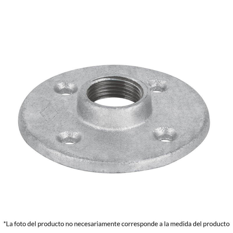 Brida de acero galvanizado de 1/2", FOSET